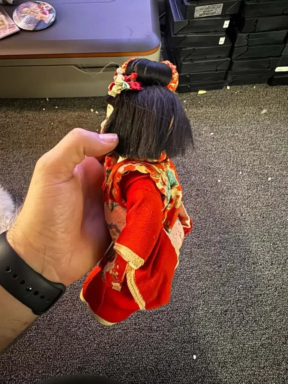 Vintage Japanese Ichimatsu Gofun Doll in Traditional Kimono